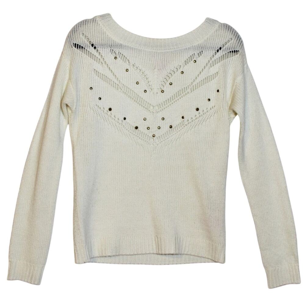 Cute White Sweater Size Medium